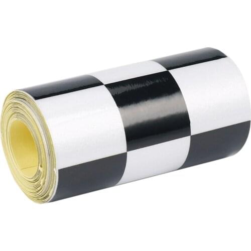 3 inch Black/White Checkered Decal Tape Car motorcycle Bike Tank Sticker