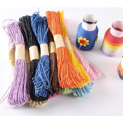 30M/Lot Multicolor Paper Cords Rope Thread DIY Crafts Kindergarten Children Toy Home Decorative Accessories Wholesale 2019 New