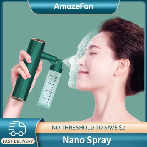 AmazeFan High Pressure Nano Spray Face Sreamer Spot Cleaner Nano Facial Water Oxygen Injection Instrument Airbrush Skincare Tool