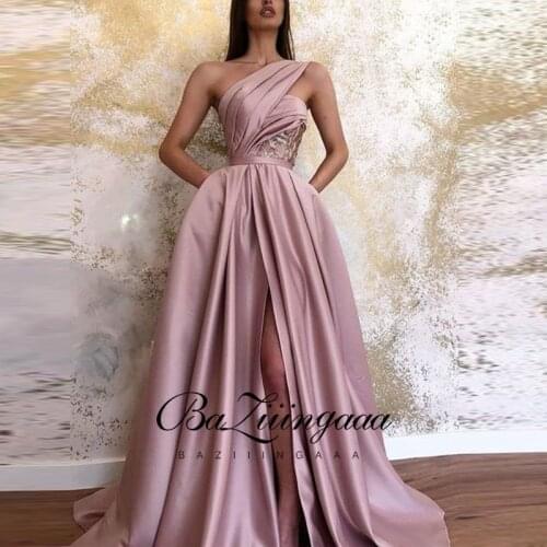BAZIIINGAAA Luxury Woman Cocktail Dress Beaded Sequins Long Elegant Night Cocktail Party Formal Dresses for Wedding Plus Size