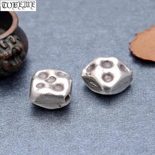 100% 925 silver jewelry beads Thailand silver Beads jewelry findings Vintage Silver Good luck Beads DIY Bracelet