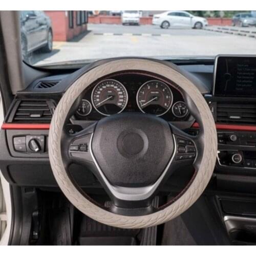 Roxform Silicone Steering Wheel Cover Gray Color Smell Does Not Make High Quality Car Interior Accessories Tuning Steering Wheel Protection