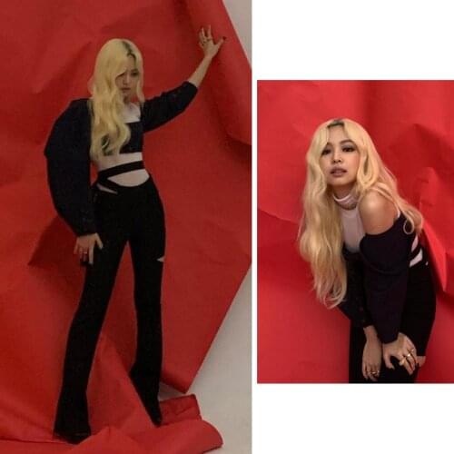 Kpop Korean Celebrity Black Sexy Lace-Up Flare Pants Womens High Waist Elastic Trousers New Harajuku Streetwear Slim Sweatpant