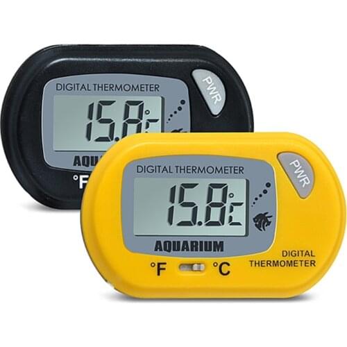 Digital Aquarium Fish Tank thermograph Reptile Thermogram Terrarium Water Temperature Test with LCD Display