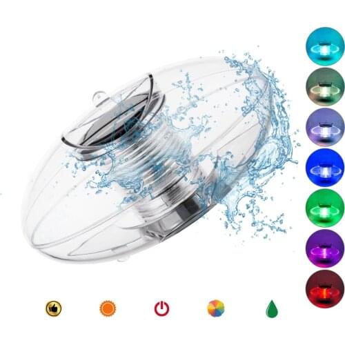 Solar Water Drift Lamp Floating Light Terrace Pond Colorful Waterproof Swimming Pool Decoration Underwater Lights Outdoor Lamps