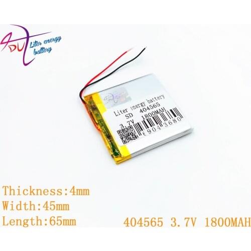 Liter energy battery 404565 3.7V 1800MAH e-readers 044565 electronic learning machine 3.7 V lithium polymer batteries