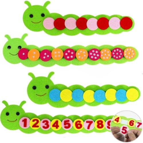 Montessori Math Toys Children Game Color Sorting Teaching Kindergarten Manual DIY Weave Cloth Early Learning Education Kids Toys