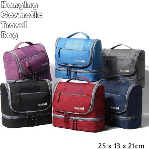 New Waterproof Men Hanging Makeup Bag Oxford Travel Organizer Cosmetic Bag for Women Necessaries Make Up Case Wash Toiletry Bag