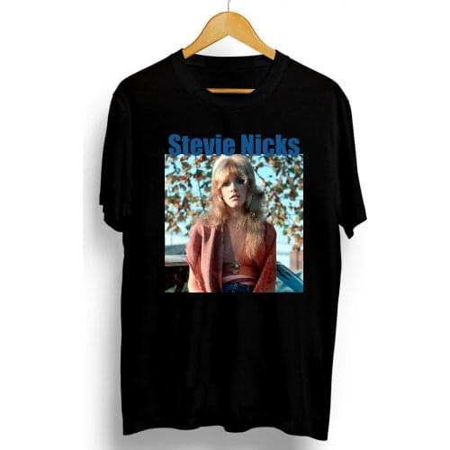 2021 New Stevie Nicks Shirt Popular Hip Hop Women Rock Rap Print Graphics T-Shirt Cool Men 100% Cotton Large Size Tees XS-3XL