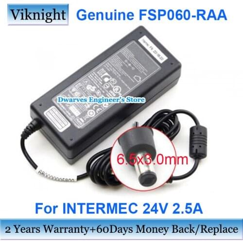 Original 24V 2.5A 60W AC Adapters Power Supply For INTERMEC Switching FSP060-RAA PC43D PRINTER Charger