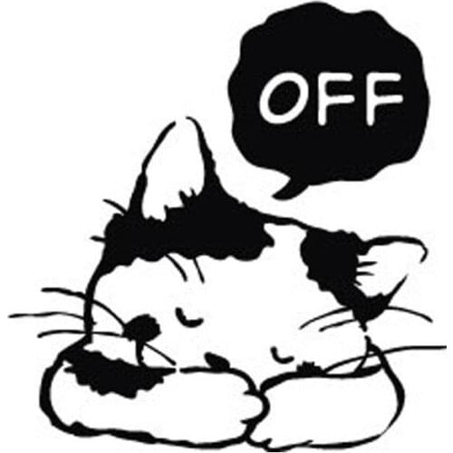 Switch Wall Sticker Room Window Decorating Sleeping Cat OFF Vinyl Decal Stickers Cartoon DIY Removable Happy Sale