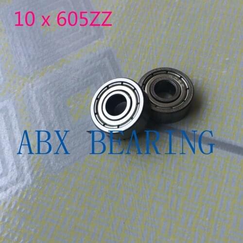 10pcs Skate board bearing 605ZZ 605-2Z 605-Z 605 5x14x5 mm usded for toy/ machine