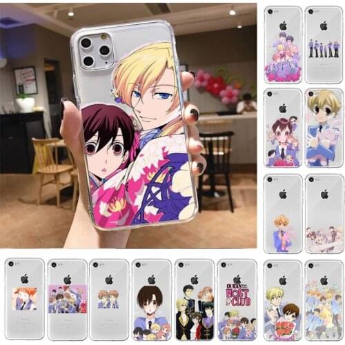 Oran High School Host Club Phone Case For iPhone X XS MAX 6 6s 7 7plus 8 8Plus 5 5S SE 2020 XR 11 11pro max Clear funda Cover