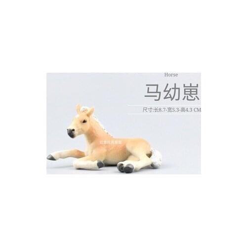 Pvc figure model toy sitting horse