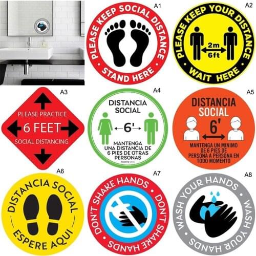 Self-adhesive Waterproof Safety Warning Stickers for Public Places In Shopping Malls and Supermarkets