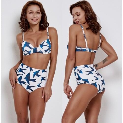 Sexy Bikini Micro Swimsuit 2019 Womens Swimwear Bikinis Two-Piece May High Waist Underwire Brackets Push Up Brazilian Bikini