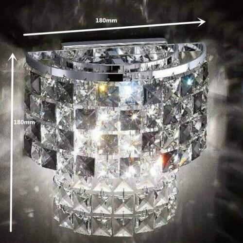 Modern living room European-style bedroom bedside lamp crystal lamp led lamp hotel staircase walkway Wall Lamps Rmy-0295