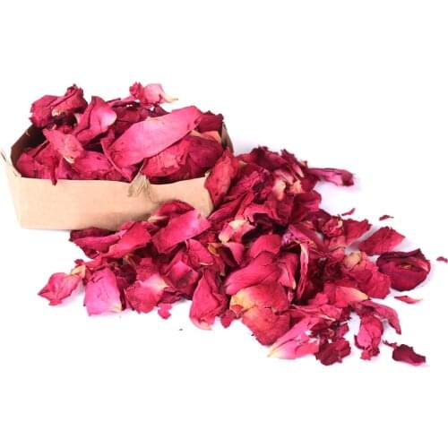 50/100g Bath Dry Flower Natural Fragrance Dried Rose Petals Wedding Party Table Confetti Decoration Biodegradable Rose Petal