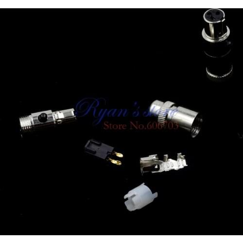 1 Gold-plated mini 3 pin plug connector link parts for AKG K701 / K712 / Q701 / Audeze LCD series hdj2000 headphone