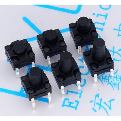100pcs Micro Switch waterproof touch switch DIP 6*6*4.3/5/6/7/8/9/10MM Soymilk washing machine dust-button switch