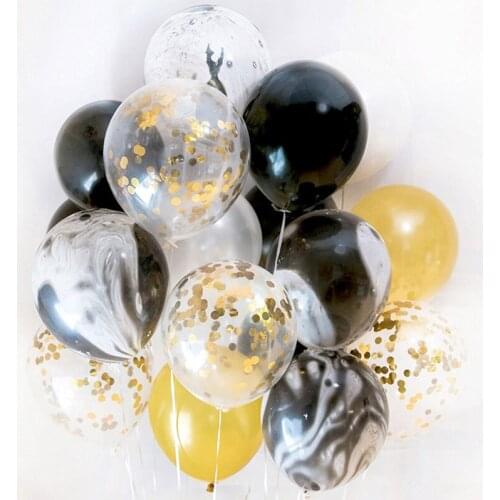 15pcs party decoration Marble Confetti Balloons for Photography Props Wedding Birthday Party Backdrop Supplies