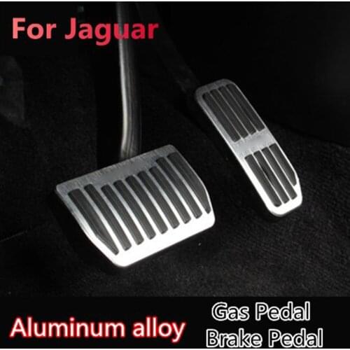 2 Pcs Gas Pedal For Jaguar XE XF F-PACE 2015-2018 Car Truck Parts Pads Car Accessories Stainless Steel Fuel Brake Footrest Peda