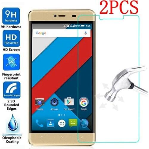2PCS Tempered Glass For Highscreen Power Rage Screen Protector Thoughed protective film For Highscreen Power Rage glass