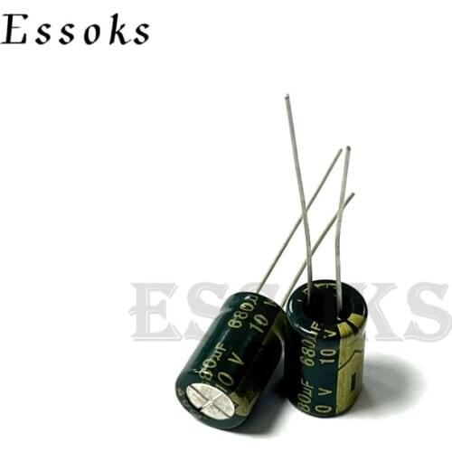 20pcs Electrolytic Capacitor 10V680UF 10V 680UF 8X12 mm High Frequency Low ESR Aluminum Capacitors