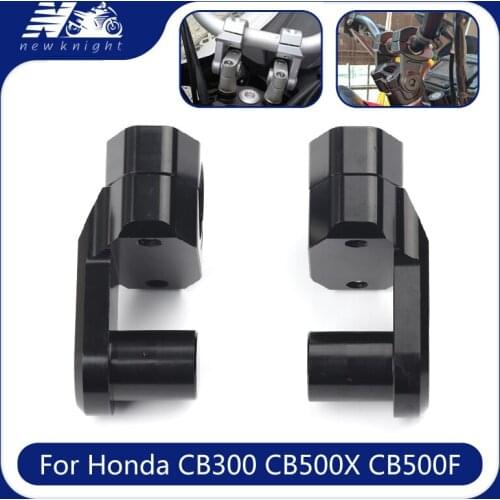 Motorcycle CNC Aluminum Handlebar Riser 22mm/28mm Bars Clamp riser For Honda CB300CB500X CB500F CB1000 CB1100 CB1300 NC750 NC700