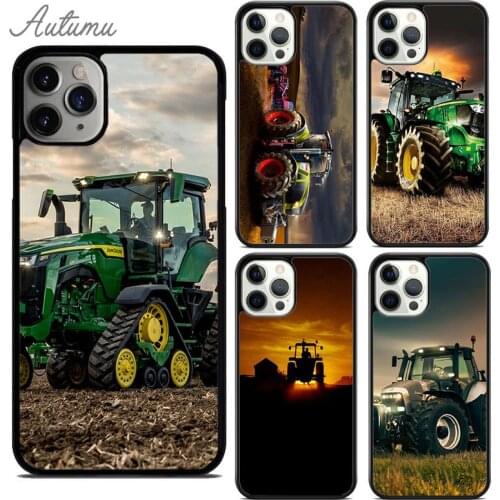 Farm Vehicle Tractor Phone Case for iPhone 11 12 Pro Max mini X XR XS SE 2020 5 6 7 8 Plus Samsung Galaxy S8 S9 S10 Cover shell