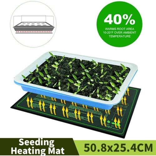 50.8x25.4CM Garden Seeding Heating Mat Waterproof Plant Seedling Heating Quilts Seed Germination Propagation Clone Starter Pad