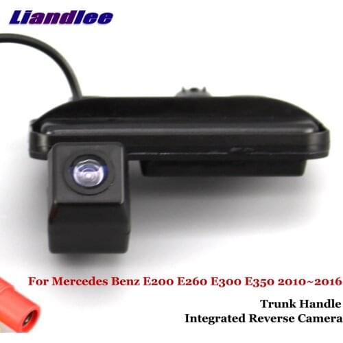 Liandlee For Mercedes Benz E200 E260 E300 E350 W212 2010~2016 Car Rear View Backup Parking Camera / Integrated Trunk Handle