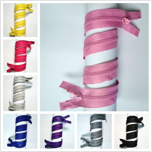 10pcs 5# 80CM-90CM (31.5 inch-35.5 inch) resin Double zipper head zipper for clothing or bags
