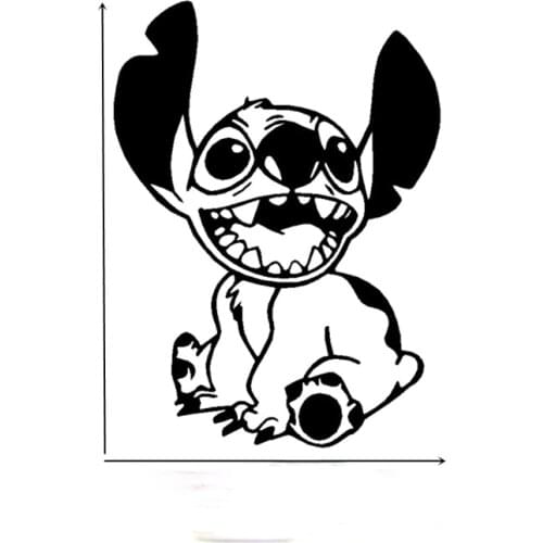 Stitch Cartoon Lovely Funny Car Stickers Decoration Creative Decals Trunk Windshield Auto Tuning Styling Vinyls19x14cm