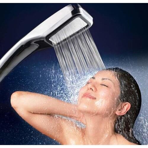 High Pressure Shower Head Bathroom 300 Holes Water Saving Shower Head Powerfull Boosting Spray Bath Handheld Shower Head