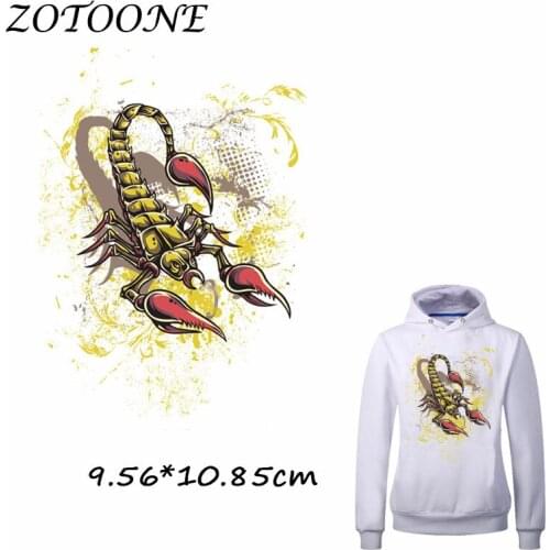 ZOTOONE Patches for Clothing Watercolor Animal Heat Transfer DIY Accessory Iron on Patches Beaded Applique Clothes T Shirt Bag C