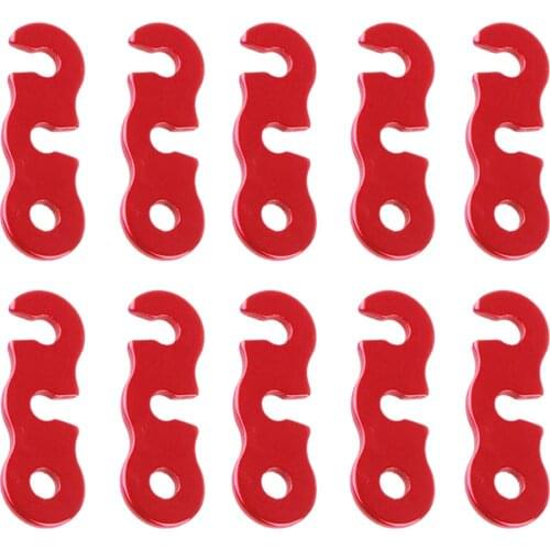 10pcs Aluminum Alloy Camping Tent Guyline Tightener Canopy Awning Runner Rope Tensioners For Camping Tent Anwing,Canopy Tarp