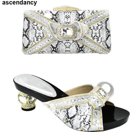 Latest Design Italian Shoes and Bags Set Envio Gratis Elegant Italian Ladies Shoes and Bags To Match Set Women Plataform Shoe