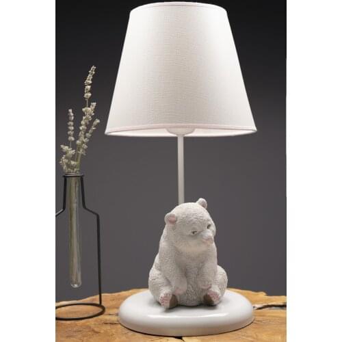 Hmydesign New Season Gift Decorative Accessories Office Bedroom Living Room Home Table For Polar bear Statues Lampshade White
