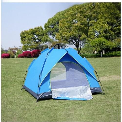 Outdoor Camping Tent 2-3-4 Person Automatic Tent Spring Type Quick Automatic Opening Rainproof Sunscreen Camping Tent