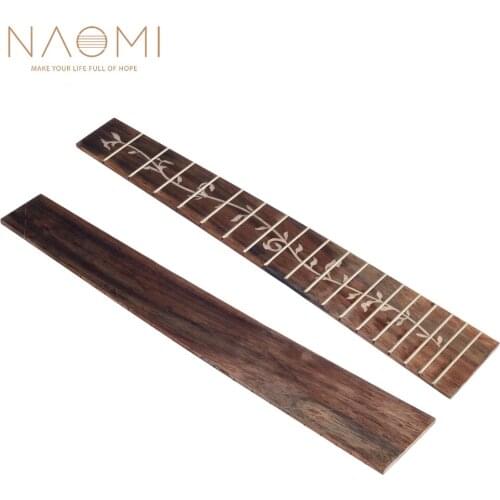 NAOMI Ukulele Fretboard Fingerboard For 26 Inch Tree Of Life Rosewood Guitar 18 Frets Parts DIY Replacement