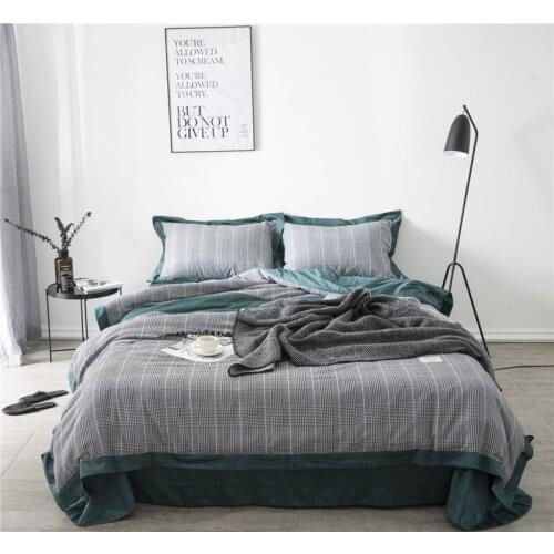 2018 Luxury Bedding Set Pink Egyptian cotton Duvet Covet Set white black Bed Linen Queen King Size 4 pieces