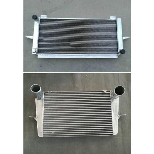 BRAND NEW FOR FORD ESCORT/SIERRA RS500/RS COSWORTH 2.0 1982-1997 50MM ALUMINUM ALLOY RADIATOR & INTERCOOLER