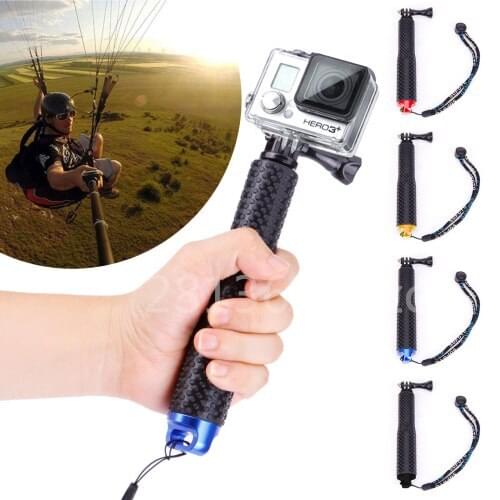 Action Cameras For GoPro Aluminum Extendable Pole Stick Telescopic Handheld Monopod for GoPro Hero 6 5 4 SJ4000 for Xiaomi Yi