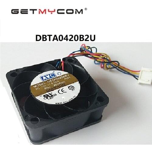 Getmycom Original DBTA0420B2U for AVC 4020 4CM 4*4 40*40*20MM 12V 0.50A 4-wire speed 4CM violent fan wholelsale