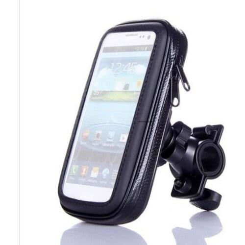 Waterproof Phone Bag Bicycle Motorcycle with Back Holder Clip Stand For Samsung For iPhone Mobile Protective Case GPS Support