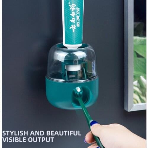 Bathroom Toothpaste Squeezer Wall-mounted Automatic Toothpaste Squeezer Wall-free Toothpaste Holder
