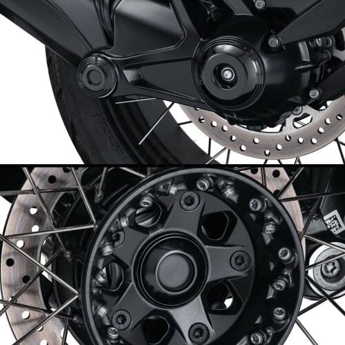 For BMW R1200 R1250 GS/ADV R/RS/RT and R Nine T Scrambler 40 Years Edition Motorcycle Rear Axle Sliders Cover Protector