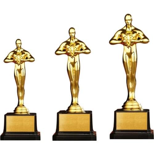 Gold Award Trophy Gold Plated Small Gold Statue for Trophy Awards and Party Celebrations Award Ceremony 4