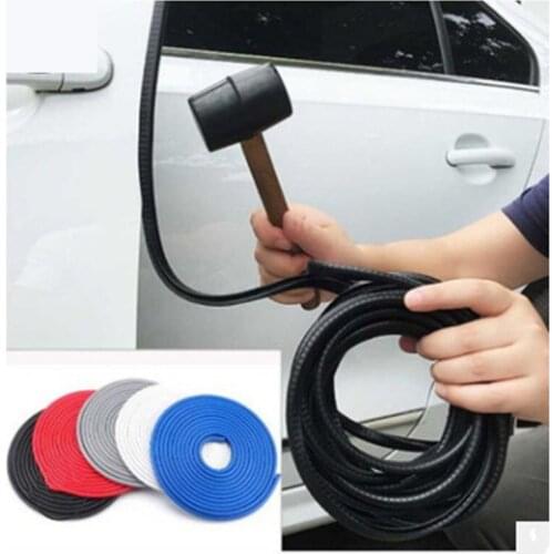 1 Pcs 5M Car Door Anti-Collision Strip Anti-Scratch Multicolor Automobiles Door Edge Protection Tape Vehicle Sticker Supplies